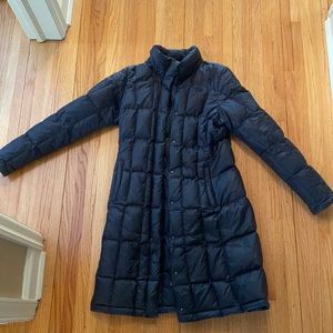 Long north face puffy jacket